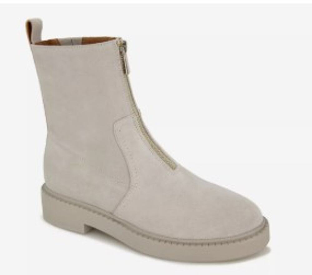 NEW Andre Assous Vernon Bootie  suede Leather taupe  size 5.5